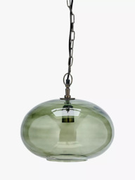 nkuku Otoro Glass Round Pendant Light, Small