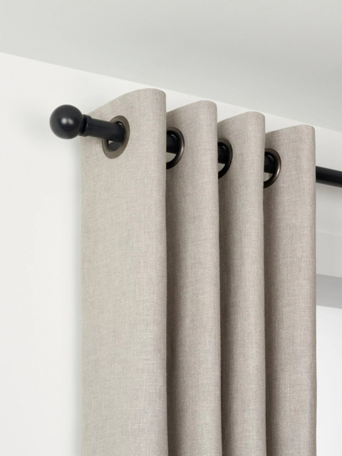 John Lewis Made to Order Select Eyelet Curtain Pole with Ball Finial, Wall Fix, Dia.25mm - image 1