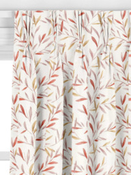 John Lewis Langley Leaf Embroidery Made to Measure Curtains or Roman Blind, Rosehip - thumbnail 6