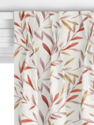 John Lewis Langley Leaf Embroidery Made to Measure Curtains or Roman Blind, Rosehip - thumbnail 5