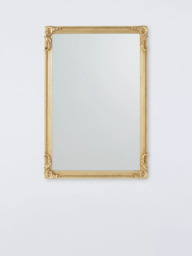 John Lewis Vintage French Rectangular Wall Mirror, 100 x 70cm, Antique Gold - thumbnail 1
