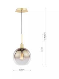 Där Lycia Mirror Pendant Ceiling Light - thumbnail 3