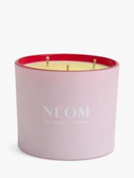 NEOM Wellbeing London Its All Rosy Three Wick Scented Candle, 420g - thumbnail 2