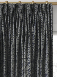 William Morris At Home Willow Woven Made to Measure Curtains or Roman Blind, Indigo - thumbnail 2