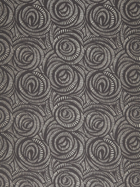 Harlequin Fractal Made to Measure Curtains or Roman Blind, Charcoal - image 1