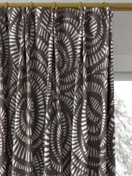 Harlequin Fractal Made to Measure Curtains or Roman Blind, Charcoal - thumbnail 4
