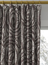 Harlequin Fractal Made to Measure Curtains or Roman Blind, Charcoal - thumbnail 2