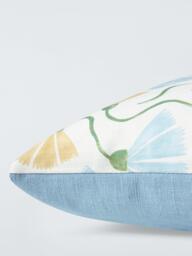 Scion Fringed Poppy Cushion, Honey/Cornflower - thumbnail 4