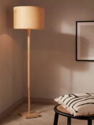 John Lewis Serenity Natural Woven Floor Lamp - thumbnail 2