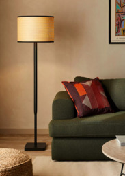 John Lewis Serenity Natural Woven Floor Lamp - thumbnail 6