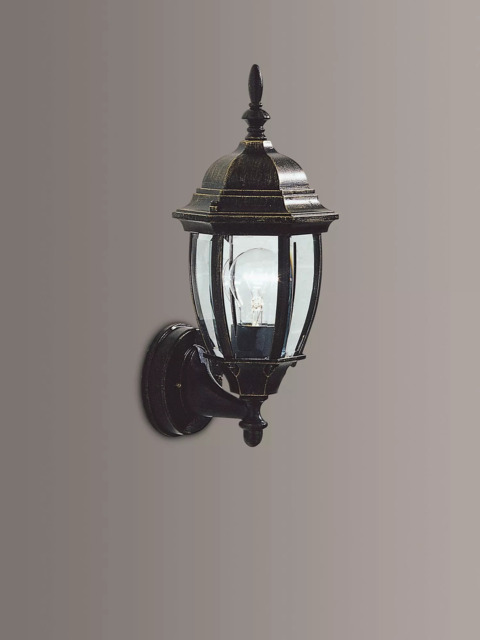 Där Hambro Outdoor Wall Light, Black/Gold - image 1