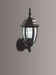 Där Hambro Outdoor Wall Light, Black/Gold - thumbnail 1