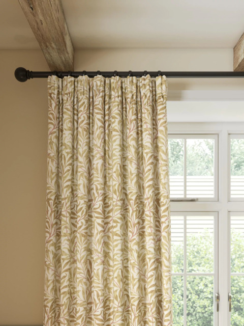 Morris & Co. Willow Bough Pair Lined Pencil Pleat Curtains - image 1