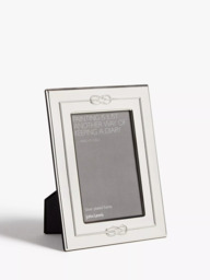 John Lewis Victoria Love Knot Photo Frame, Silver Plated - thumbnail 1