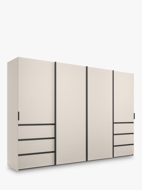 John Lewis Ascot 3.3m Sliding Wardrobe with 4 Doors & 6 Drawers - image 1