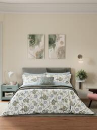 Bedeck of Belfast Emira Duvet Cover Set, Teal Green
