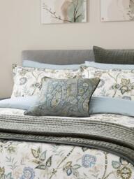 Bedeck of Belfast Emira Duvet Cover Set, Teal Green - thumbnail 2