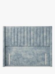 John Lewis Belgravia Winged Full Depth Upholstered Headboard, King Size