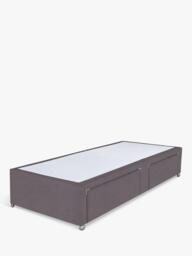 John Lewis Non-Sprung Upholstered 2 Drawer Divan Base, Single - thumbnail 1