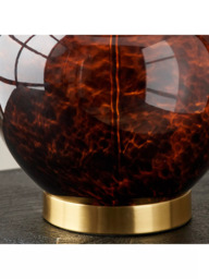Pacific Lucien Glass Table Lamp, Brown - thumbnail 3