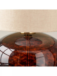 Pacific Lucien Glass Table Lamp, Brown - thumbnail 4