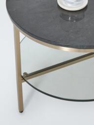 John Lewis Ned Marble Top Coffee Table, Jade Green - thumbnail 3