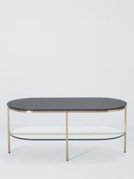 John Lewis Ned Marble Top Coffee Table, Jade Green - thumbnail 2