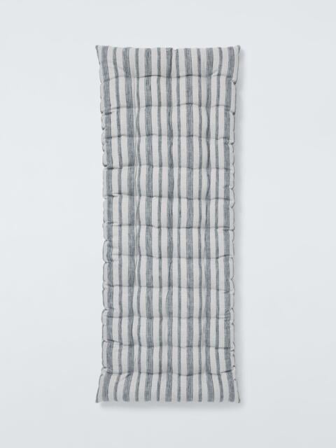 John Lewis Indoor/Outdoor Bench Cushion, Woven Stripe - image 1