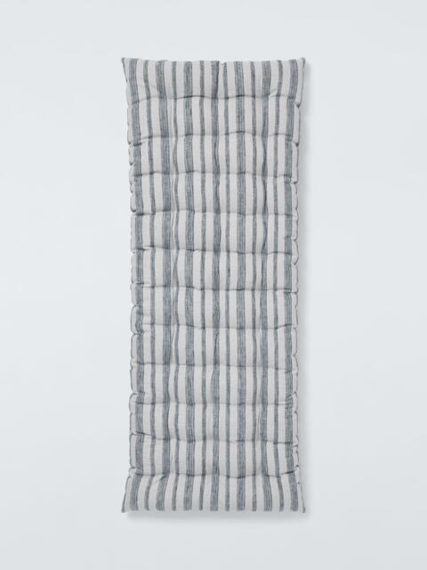 John Lewis Indoor/Outdoor Bench Cushion, Woven Stripe - image 1