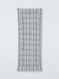 John Lewis Indoor/Outdoor Bench Cushion, Woven Stripe - thumbnail 1
