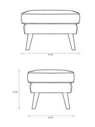 G Plan Vintage The Sixty Five Footstool - thumbnail 2