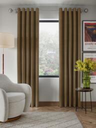 John Lewis Matte Velvet Pair Lined Eyelet Curtains - thumbnail 5