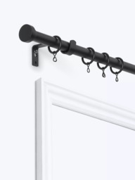 John Lewis Extendable Metal Curtain Pole Kit with Disc Finial, Dia.19mm