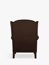 John Lewis Claverdon II Leather Armchair, Dark Leg, Galveston Bark - thumbnail 5