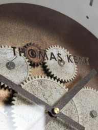 Thomas Kent Clocksmith Cog Analogue Wall Clock, 53cm, Bronze - thumbnail 2
