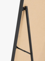 John Lewis Freestanding Full-Length Cheval Mirror, 135 x 40cm, Black - thumbnail 4