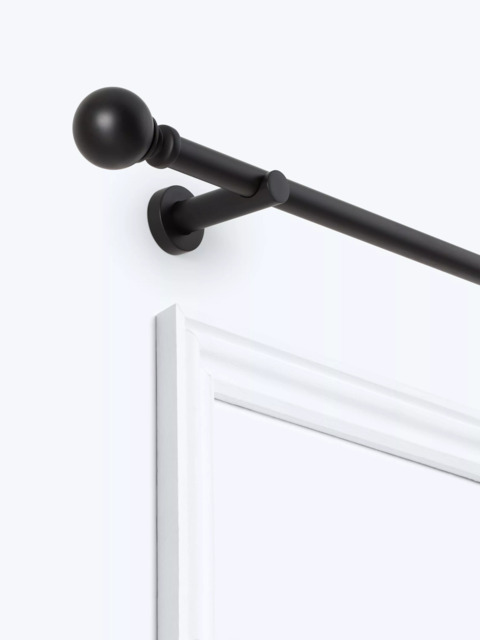 John Lewis Fixed Eyelet Metal Curtain Pole Kit with Ball Finial, Dia.28mm - image 1