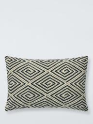 John Lewis Global Diamonds Cushion, Black - thumbnail 1