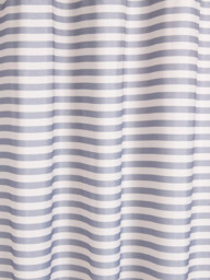 John Lewis Textured Seersucker Horizontal Stripe Recycled Polyester Shower Curtain, Thistle - thumbnail 2