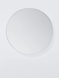 John Lewis Round Aluminium Frame Wall Mirror, 65cm, Silver - thumbnail 4