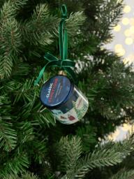 John Lewis Curate & Collect Panettone Tin Bauble, Blue - thumbnail 2