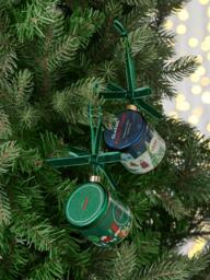 John Lewis Curate & Collect Panettone Tin Bauble, Blue - thumbnail 3