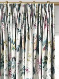 Clarke & Clarke Sizergh Made to Measure Curtains or Roman Blind, Teal/Berry - thumbnail 2