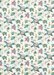 Clarke & Clarke Sizergh Made to Measure Curtains or Roman Blind, Teal/Berry