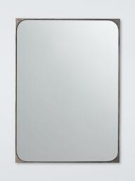 John Lewis Distressed Metal Frame Wall Mirror, 70 x 50cm, Antique Silver - thumbnail 1