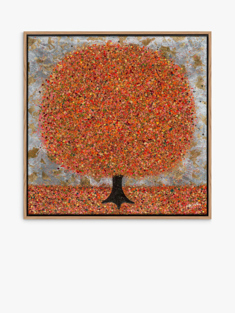 John Lewis Nicky Chubb 'Bright & Beautiful Autumn' Framed Canvas Print & Mount, 86 x 86cm, Orange - image 1