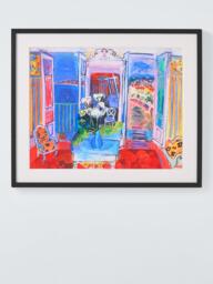 John Lewis Raoul Dufy 'Interior with Open Windows, 1928' Framed Print & Mount, 51.5 x 62cm, Multi - thumbnail 1