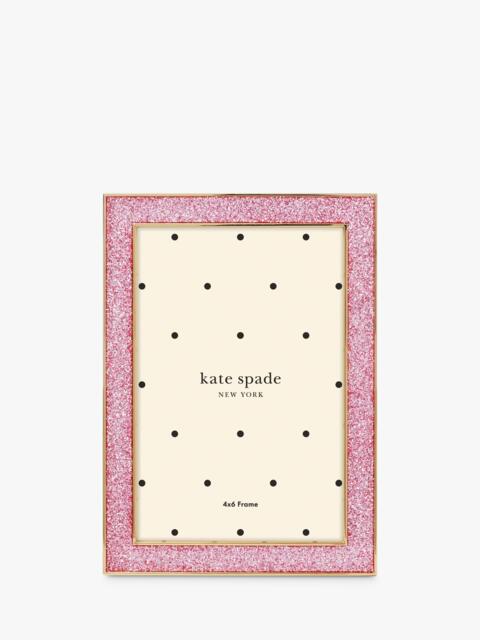 "kate spade new york Glitter Photo Frame, 4 x 6"" (10 x 15cm), Pink" - image 1