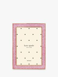 "kate spade new york Glitter Photo Frame, 4 x 6"" (10 x 15cm), Pink" - thumbnail 1