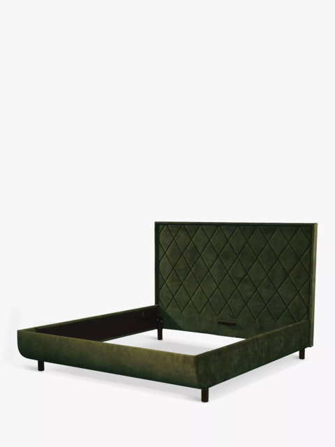 TEMPUR® Arc™ Static Disc Quilted Upholstered Bed Frame, King Size - image 1